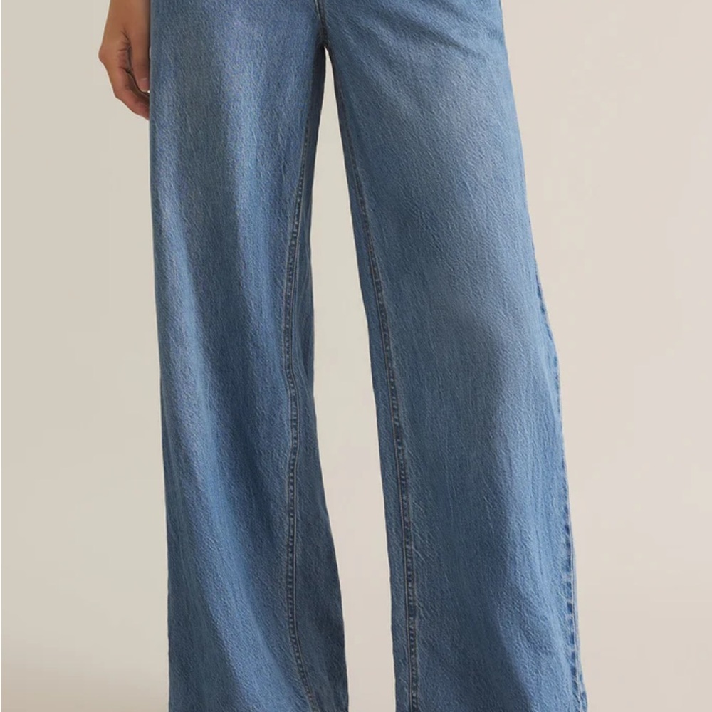 Z Supply Classic Blue Wide-Leg Jeans